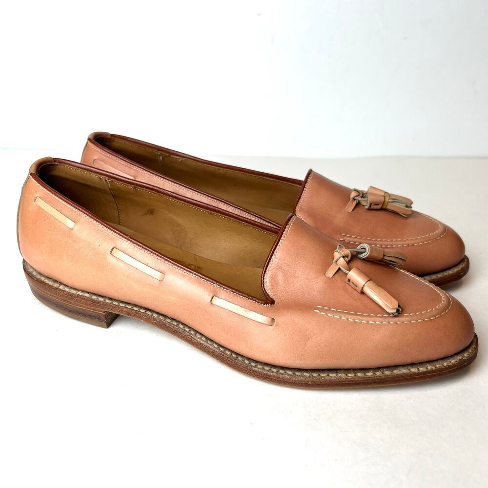 Allen Edmonds Women's Tassel Leather Loafers Tan Size 6.5